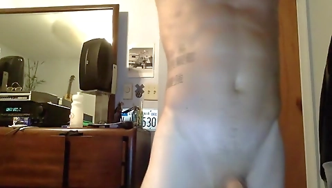 Spying and fucking with a dildo