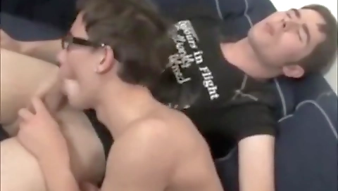 Sexy blonde tranny gets banged by her slave