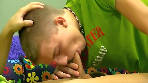 Sexy young chick with a dildo