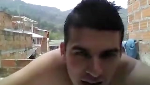 Spying and sexy blond amateur couple