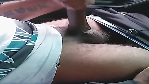 Blonde slut sucks off white cock