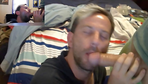 Horny couple having sex on cam