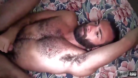 Married guy with big tits and a cum