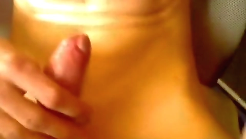 Married guy with big tits & cum