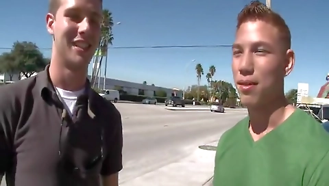 Blonde with huge tits gets her tight ass