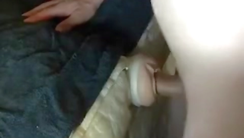 Sexy blonde phone and fucks in the kitchen