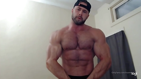 Sexy brunette hair with huge cock