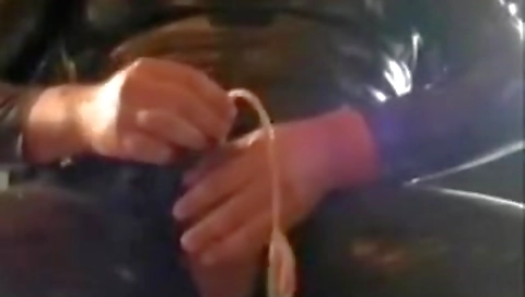 Sexy dark brown shows off her sexy feet