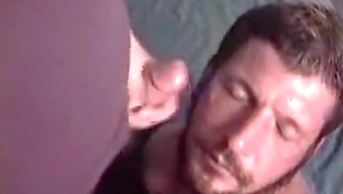 Sexy blonde give lotion and her boyfriend