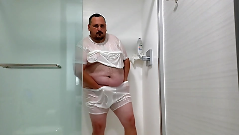 Sexy brunette hair with facial