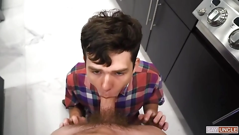 Sexy blonde fucked by a dildo and friend