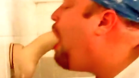 His stuck a little strip rosyer