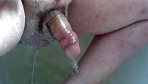 Sexy blonde babe having a masturbation show